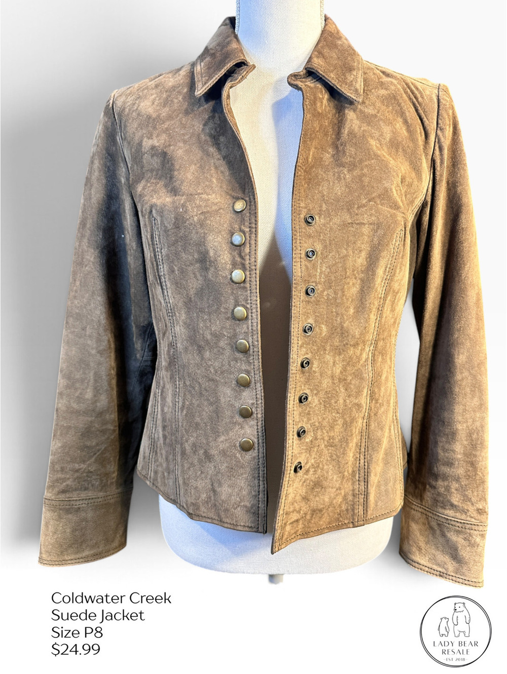 Coldwater Creek Suede Jacket - Size P8